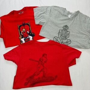 Mens Medium Baseball T-Shirt Bundle BreakingT American Apparel Fifth Sun 3pk